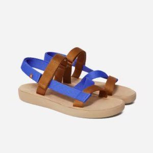 Everlane The ReNew Sport Sandal - Size 7.5 Blue Brown